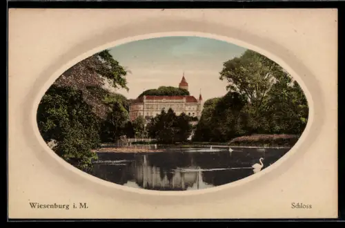 AK Wiesenburg, Schloss mit Schlosspark
