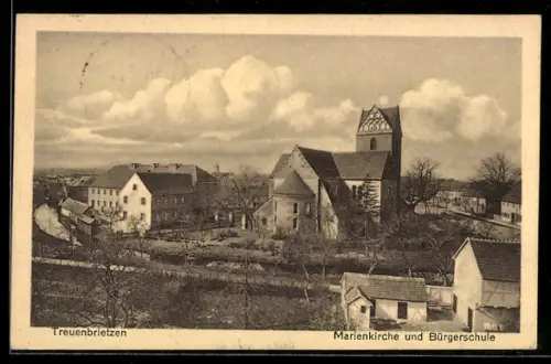 AK Treuenbrietzen, Marienkirche und Bürgerschule