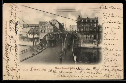 AK Bernburg, Neue Saalebrücke