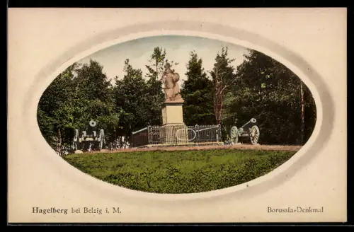 AK Hagelberg bei Belzig, Borussia-Denkmal