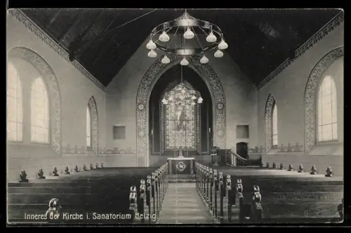 AK Belzig, Inneres der Kirche im Sanatorium
