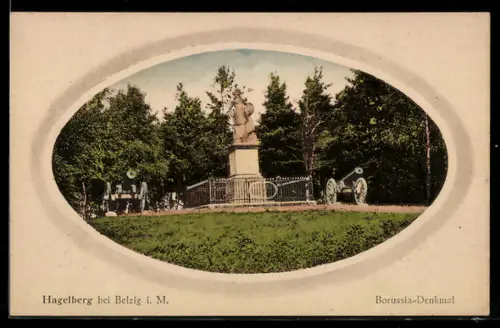 AK Hagelberg bei Belzig, Borussia-Denkmal