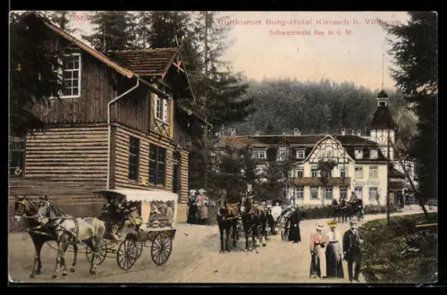 AK Kirnach b. Villingen, Burg-Hotel