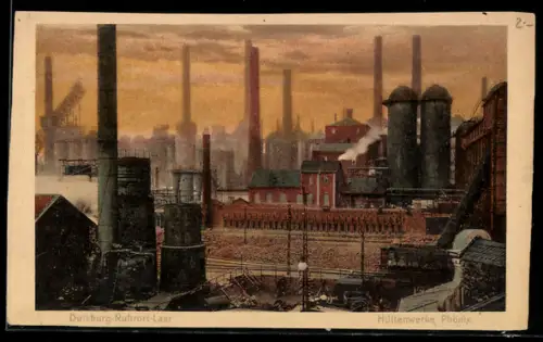 AK Duisburg-Ruhrort, Laar, Hüttenwerke Phönix