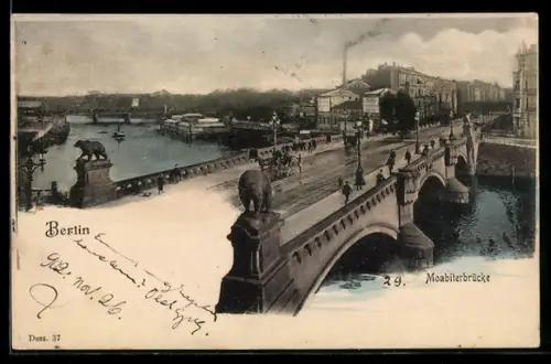 AK Berlin-Tiergarten, Moabiterbrücke