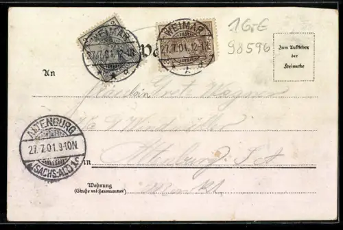 Lithographie Trusetal, Wasserfall