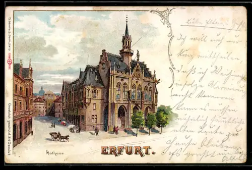 Lithographie Erfurt, Rathaus