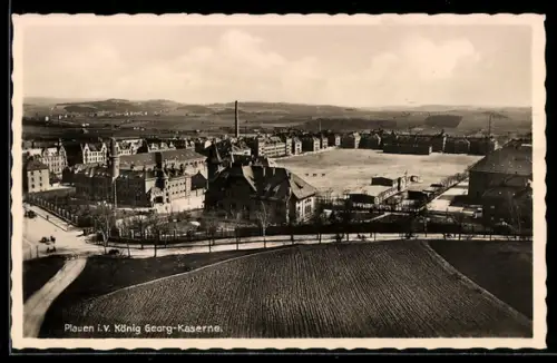AK Plauen i. V., König Georg-Kaserne