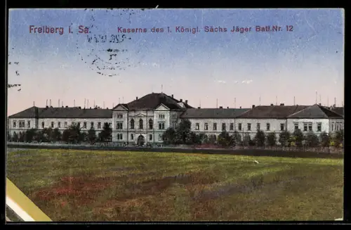 AK Freiberg i. Sa., Kaserne des 1. Königl. Sächs. Jäger Batl. Nr. 12