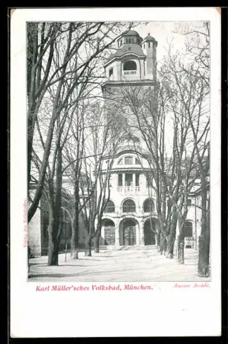 AK München, Karl Müller`sches Volksbad, Aussenansicht