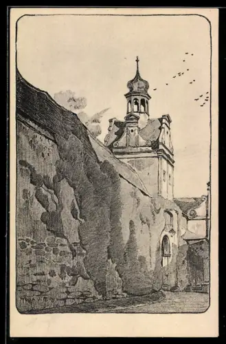 AK Halle a. S., Stadtbefestigung, Kirchturm