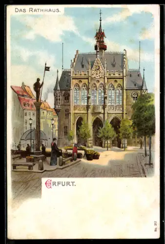 Lithographie Erfurt, Rathaus