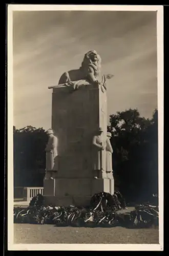 Foto-AK Weimar, 94-er Denkmal