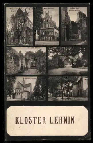 AK Lehnin, Westflügel Kloster, Klosterhaus, Ruine der Klosterkirche
