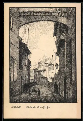 Künstler-AK Lübeck, Siebente Querstrasse