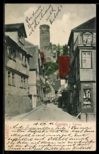 AK Eppstein i. Taunus, Burg, Altstadtgasse