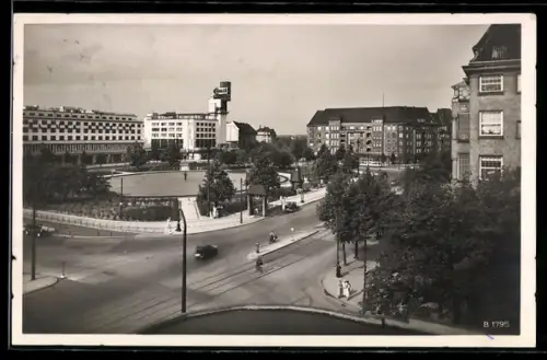 AK Berlin-Charlottenburg, Platz mit Amerika-Haus, Bauhaus