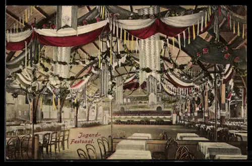 AK Böhlitz-Ehrenberg, Gasthaus Waldmeister, Jugend-Festsaal