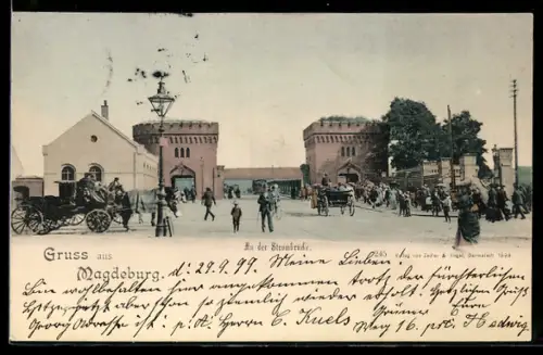 AK Magdeburg, Partie an der Strombrücke