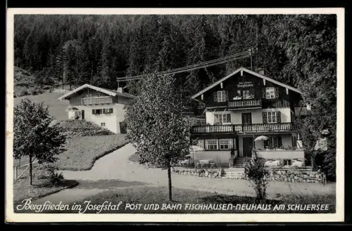 AK Fischhausen-Neuhaus am Schliersee, Hotel Bergfrieden im Josefstal