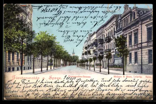 AK Fürstenwalde a. Spree, Promenaden-Strasse