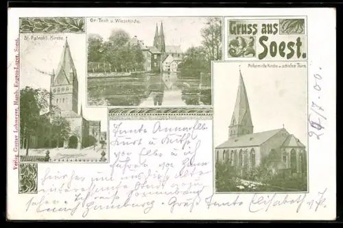 AK Soest, St. Patrokli Kirche, Wiesenkirche, Reformierte Kirche