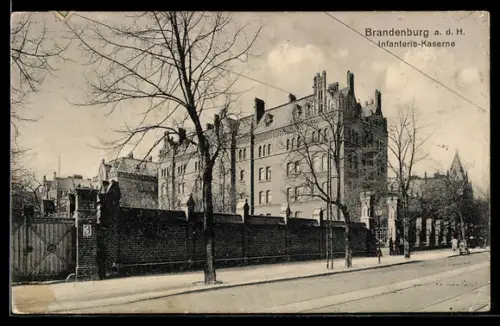 AK Brandenburg a. d. H., An der Infanterie-Kaserne