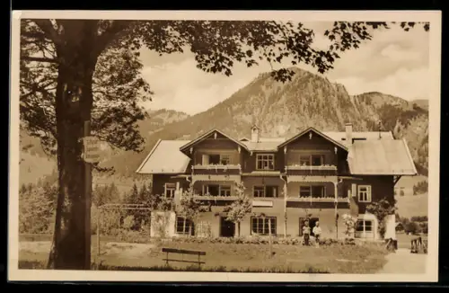 AK Hindelang /Bad Oherdorf, Hotel Haus Viktoria, Inh. Hans Brutscher