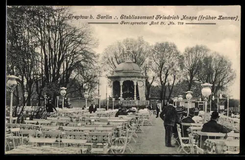 AK Treptow b. Berlin, Gasthaus Friedrich Knape