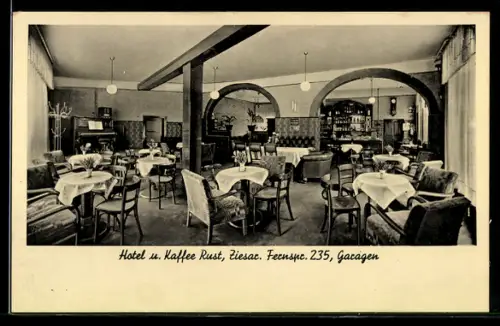 AK Ziesar, Hotel und Kaffee Rust, Gastraum