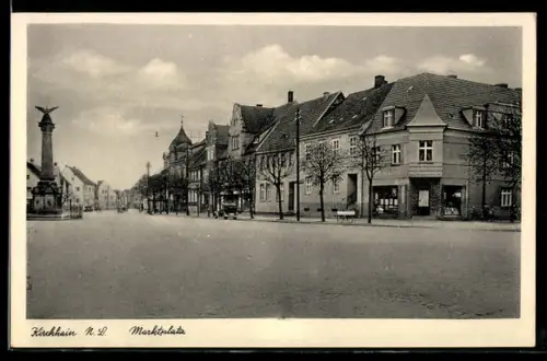 AK Kirchhain /N. L., Partie am Marktplatz