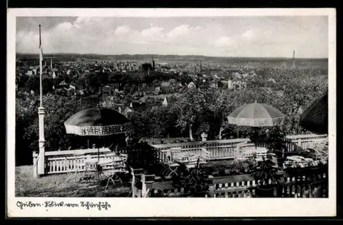 AK Guben, Blick von Café Schönhöhe