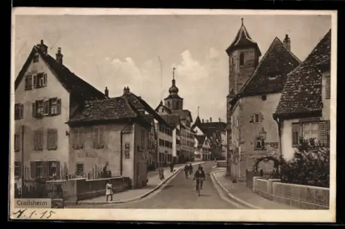 AK Crailsheim, Strassenpartie im Ort