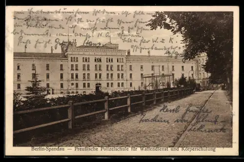 AK Berlin-Spandau, Preussische Polizeischule für Leibesübungen