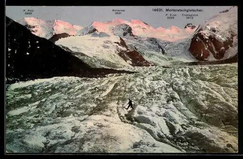 AK Morteratschgletscher, Mit Bellavista, P. Palü und Crastagüzza