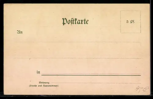 Lithographie Kyffhäuser, Motiv mit Barbarossa