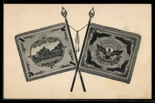 AK Fahnen Verein ehem. Kameraden des 1. Garde Feldartillerie-Regiment Berlin