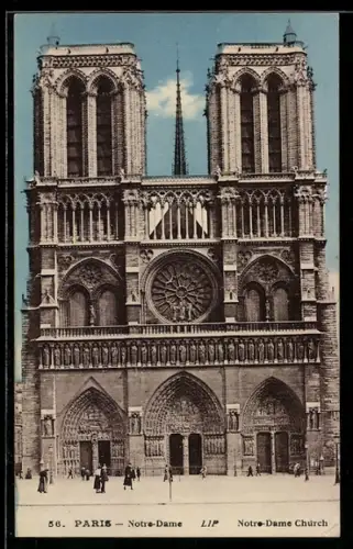 AK Paris, Cathédrale Notre-Dame