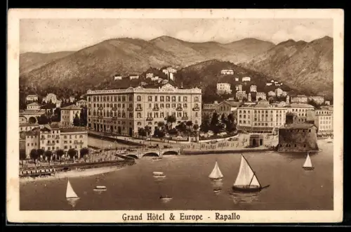 AK Rapallo, Grand Hotel & Hotel Europe, Segelboote