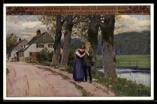 Künstler-AK Paul Hey: Volksliederkarte Nr. 72: Ach, wie ist's möglich dann