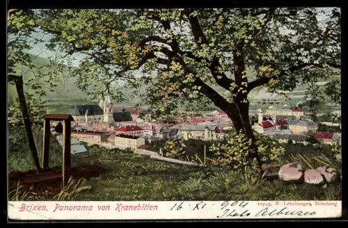 AK Brixen, Stadtpanorama von Kranebitten