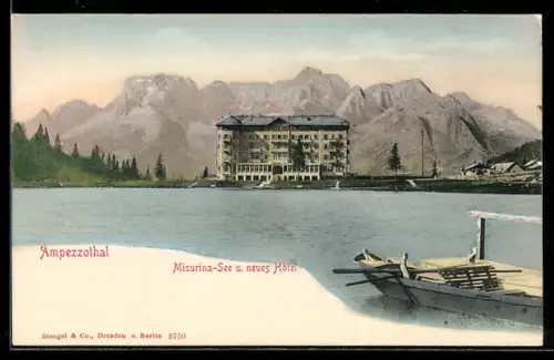 AK Misurina, Neues Hotel am Misurina-See