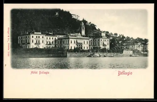 AK Bellagio, Blick auf das Hotel Bellagio