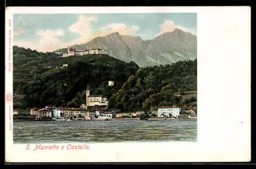 AK S. Mamette, Teilansicht mit Schloss, Castello