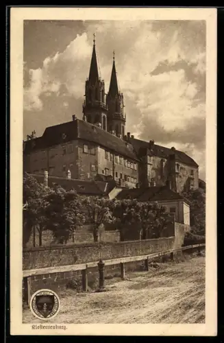 AK Klosterneuburg, Ortsansicht mit Stift, Deutscher Schulverein