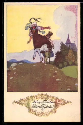 Künstler-AK Ernst Kutzer: Andersens Märchen, Die roten Schuhe
