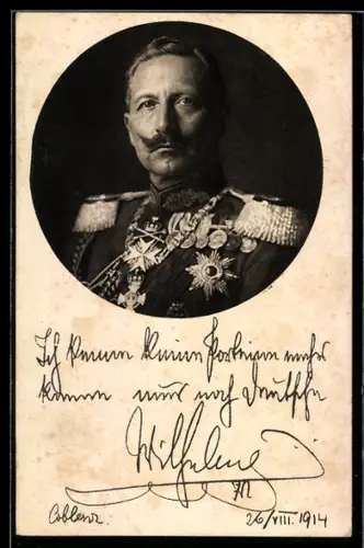 AK Kaiser Wilhelm II. in Parade-Uniform