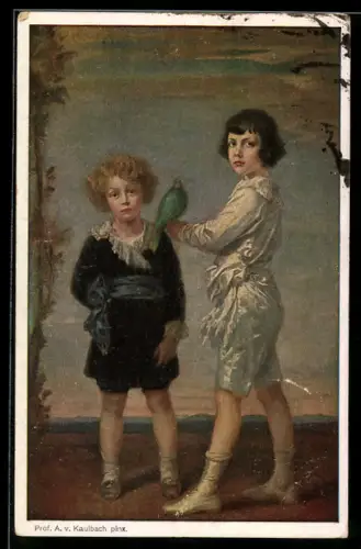 Künstler-AK sign.: F.A. von Kaulbach, Prinzen