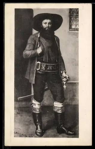 AK Andreas Hofer mit Säbel