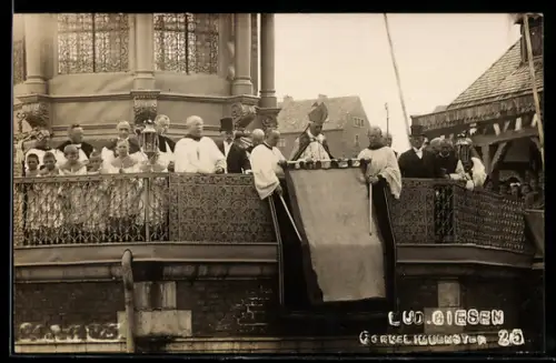AK Aachen, Kleriker auf einer Heiligtumsfahrt